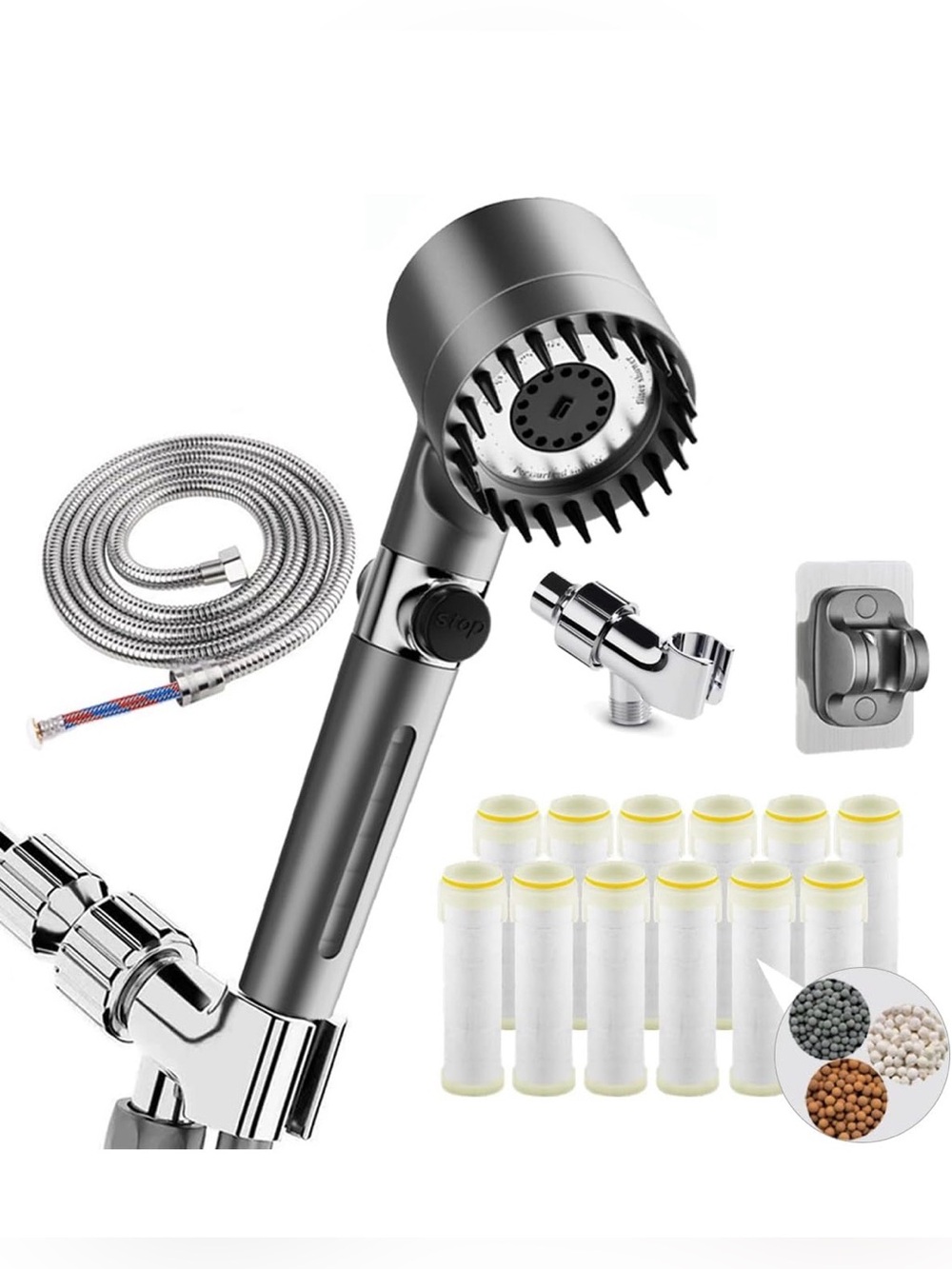 Hotimo Filtered Shower Head with Handheld -